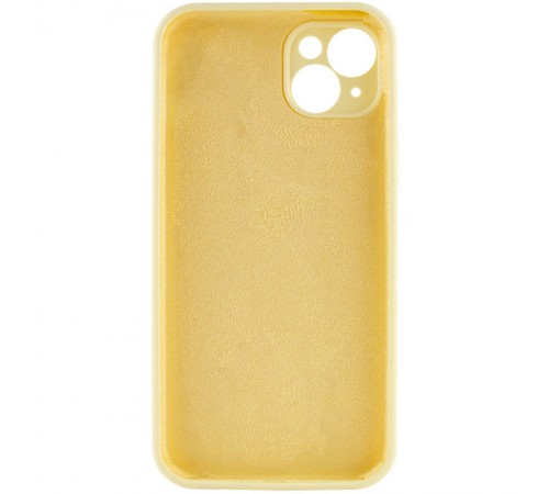 Чохол Silicone Case Full Camera Protective (AA) NO LOGO для Apple iPhone 14 (6.1") Жовтий / Mellow Yellow