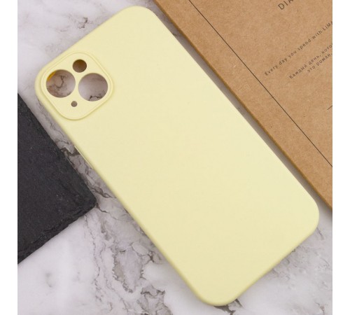 Чохол Silicone Case Full Camera Protective (AA) NO LOGO для Apple iPhone 14 (6.1") Жовтий / Mellow Yellow