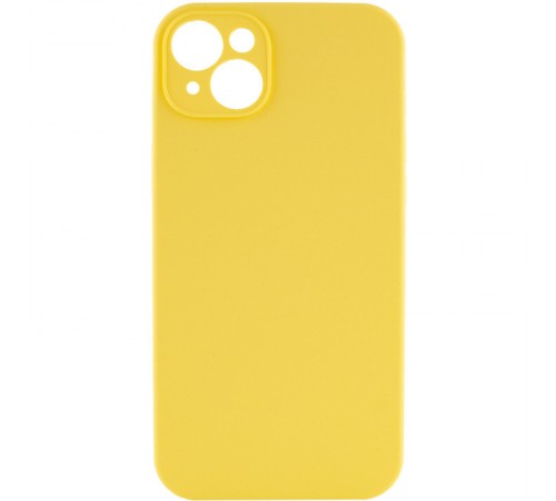 Чохол Silicone Case Full Camera Protective (AA) NO LOGO для Apple iPhone 14 (6.1") Жовтий / Yellow