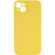Чохол Silicone Case Full Camera Protective (AA) NO LOGO для Apple iPhone 14 (6.1") Жовтий / Yellow
