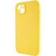 Чохол Silicone Case Full Camera Protective (AA) NO LOGO для Apple iPhone 14 (6.1") Жовтий / Yellow
