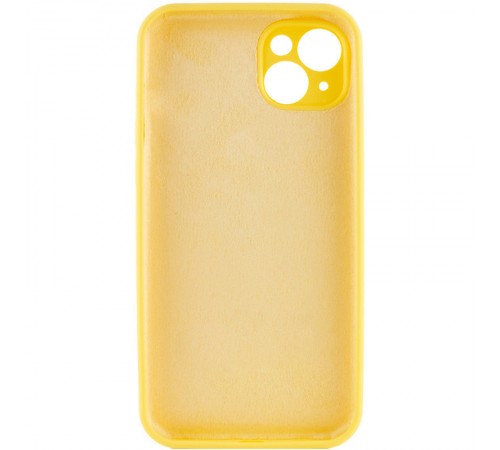 Чохол Silicone Case Full Camera Protective (AA) NO LOGO для Apple iPhone 14 (6.1") Жовтий / Yellow