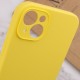 Чохол Silicone Case Full Camera Protective (AA) NO LOGO для Apple iPhone 14 (6.1") Жовтий / Yellow