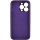 Чохол Silicone Case Full Camera Protective (AA) NO LOGO для Apple iPhone 14 Pro (6.1") Фіолетовий / Elderberry