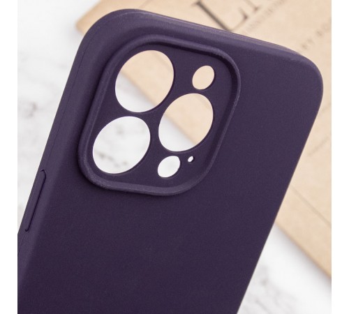 Чохол Silicone Case Full Camera Protective (AA) NO LOGO для Apple iPhone 14 Pro (6.1") Фіолетовий / Elderberry Чохол Silicone Case Full Camera Protective (AA) NO LOGO для Apple iPhone 14 Pro (6.1") Фіолетовий / Elderberry