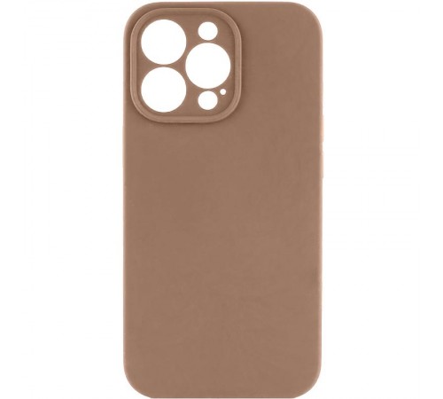 Чохол Silicone Case Full Camera Protective (AA) NO LOGO для Apple iPhone 14 Pro (6.1") Бежевий / Desert Gold