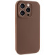 Чохол Silk Full Camera Protective (AA) NO LOGO для Apple iPhone 14 Pro (6.1") Коричневий / Brown
