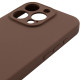 Чохол Silk Full Camera Protective (AA) NO LOGO для Apple iPhone 14 Pro (6.1") Коричневий / Brown