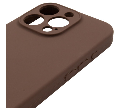 Чохол Silk Full Camera Protective (AA) NO LOGO для Apple iPhone 14 Pro Max (6.7") Коричневий / Brown