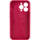 Чохол Silicone Case Full Camera Protective (AA) NO LOGO для Apple iPhone 14 Pro Max (6.7") Червоний / Rose Red