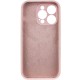 Чохол Silicone Case Full Camera Protective (AA) NO LOGO для Apple iPhone 14 Pro Max (6.7") Рожевий / Chalk Pink