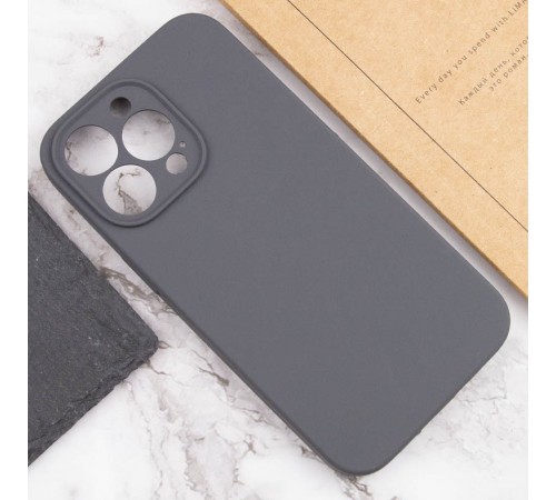 Чохол Silicone Case Full Camera Protective (AA) NO LOGO для Apple iPhone 14 Pro Max (6.7") Сірий / Dark Gray Чохол Silicone Case Full Camera Protective (AA) NO LOGO для Apple iPhone 14 Pro Max (6.7") Сірий / Dark Gray