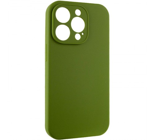 Чохол Silicone Case Full Camera Protective (AA) NO LOGO для Apple iPhone 14 Pro Max (6.7") Зелений / Dark Olive Чохол Silicone Case Full Camera Protective (AA) NO LOGO для Apple iPhone 14 Pro Max (6.7") Зелений / Dark Olive