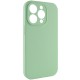 Чохол Silicone Case Full Camera Protective (AA) NO LOGO для Apple iPhone 14 Pro Max (6.7") Зелений / Pistachio