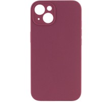 Чохол Silicone Case Full Camera Protective (AA) NO LOGO для Apple iPhone 15 (6.1") Бордовий / Plum