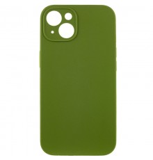 Чохол Silicone Case Full Camera Protective (AA) NO LOGO для Apple iPhone 15 Plus (6.7") Зелений / Dark Olive