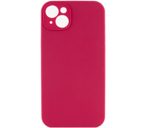Чохол Silicone Case Full Camera Protective (AA) NO LOGO для Apple iPhone 15 Plus (6.7") Червоний / Rose Red