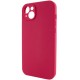 Чохол Silicone Case Full Camera Protective (AA) NO LOGO для Apple iPhone 15 Plus (6.7") Червоний / Rose Red