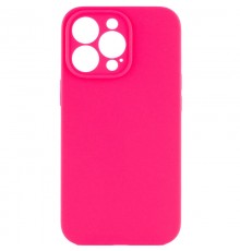 Чохол Silicone Case Full Camera Protective (AA) NO LOGO для Apple iPhone 15 Pro (6.1") Рожевий / Barbie pink