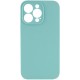 Чохол Silicone Case Full Camera Protective (AA) NO LOGO для Apple iPhone 15 Pro (6.1") Бірюзовий / Marine Green