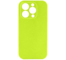 Чохол Silicone Case Full Camera Protective (AA) NO LOGO для Apple iPhone 15 Pro (6.1") Кислотно-зелений / Acid Green