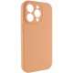 Чохол Silicone Case Full Camera Protective (AA) NO LOGO для Apple iPhone 15 Pro (6.1") Помаранчевий / Cantaloupe