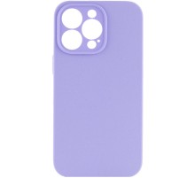 Чохол Silicone Case Full Camera Protective (AA) NO LOGO для Apple iPhone 15 Pro (6.1") Бузковий / Dasheen