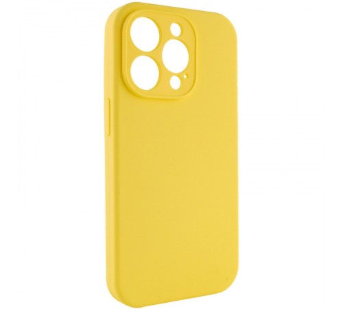 Чохол Silicone Case Full Camera Protective (AA) NO LOGO для Apple iPhone 15 Pro (6.1") Жовтий / Yellow Чохол Silicone Case Full Camera Protective (AA) NO LOGO для Apple iPhone 15 Pro (6.1") Жовтий / Yellow