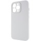Чохол Silicone Case Full Camera Protective (AA) NO LOGO для Apple iPhone 15 Pro Max (6.7") Білий / White