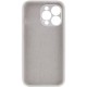 Чохол Silicone Case Full Camera Protective (AA) NO LOGO для Apple iPhone 15 Pro Max (6.7") Білий / White