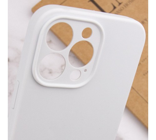 Чохол Silicone Case Full Camera Protective (AA) NO LOGO для Apple iPhone 15 Pro Max (6.7") Білий / White Чохол Silicone Case Full Camera Protective (AA) NO LOGO для Apple iPhone 15 Pro Max (6.7") Білий / White