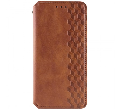 Шкіряний чохол-книжка GETMAN Cubic (PU) для Xiaomi Redmi Note 13 Pro 4G / Poco M6 Pro 4G Коричневий Шкіряний чохол-книжка GETMAN Cubic (PU) для Xiaomi Redmi Note 13 Pro 4G / Poco M6 Pro 4G Коричневий