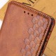 Шкіряний чохол-книжка GETMAN Cubic (PU) для Xiaomi Redmi Note 13 Pro 4G / Poco M6 Pro 4G Коричневий