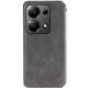 Шкіряний чохол книжка GETMAN Cubic (PU) для Xiaomi Redmi Note 13 Pro 4G / Poco M6 Pro 4G Сірий