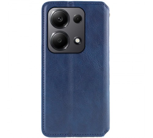 Шкіряний чохол книжка GETMAN Cubic (PU) для Xiaomi Redmi Note 13 Pro 4G / Poco M6 Pro 4G Синій Шкіряний чохол книжка GETMAN Cubic (PU) для Xiaomi Redmi Note 13 Pro 4G / Poco M6 Pro 4G Синій