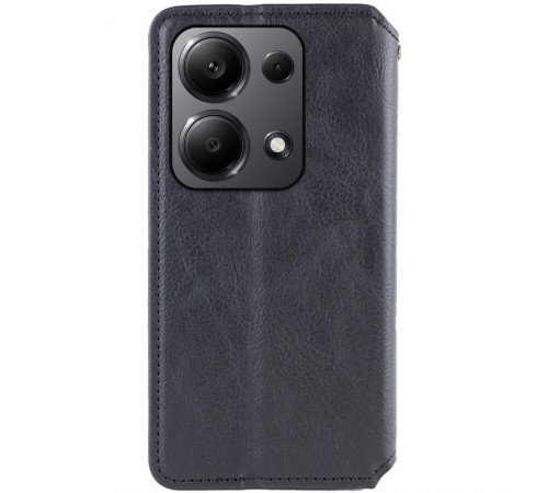 Шкіряний чохол книжка GETMAN Cubic (PU) для Xiaomi Redmi Note 13 Pro 4G / Poco M6 Pro 4G Чорний Шкіряний чохол книжка GETMAN Cubic (PU) для Xiaomi Redmi Note 13 Pro 4G / Poco M6 Pro 4G Чорний