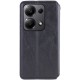 Шкіряний чохол книжка GETMAN Cubic (PU) для Xiaomi Redmi Note 13 Pro 4G / Poco M6 Pro 4G Чорний