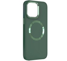 TPU чохол Bonbon Metal Style with MagSafe для Samsung Galaxy A25 5G Зелений / Pine green