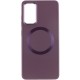 TPU чохол Bonbon Metal Style with MagSafe для Samsung Galaxy A34 5G Бордовий / Plum