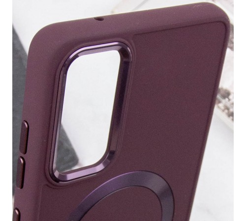 TPU чохол Bonbon Metal Style with MagSafe для Samsung Galaxy A34 5G Бордовий / Plum TPU чохол Bonbon Metal Style with MagSafe для Samsung Galaxy A34 5G Бордовий / Plum