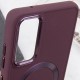 TPU чохол Bonbon Metal Style with MagSafe для Samsung Galaxy A34 5G Бордовий / Plum