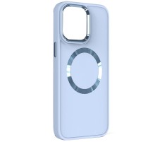 TPU чохол Bonbon Metal Style with MagSafe для Samsung Galaxy A34 5G Блакитний / Mist Blue