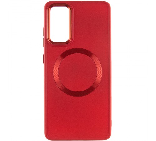 TPU чохол Bonbon Metal Style with MagSafe для Samsung Galaxy A34 5G Червоний / Red TPU чохол Bonbon Metal Style with MagSafe для Samsung Galaxy A34 5G Червоний / Red