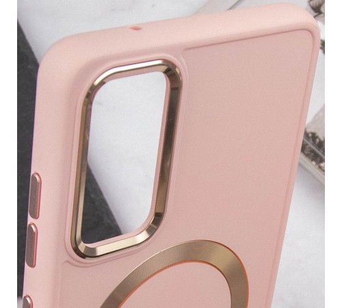 TPU чохол Bonbon Metal Style with MagSafe для Samsung Galaxy A34 5G Рожевий / Light Pink TPU чохол Bonbon Metal Style with MagSafe для Samsung Galaxy A34 5G Рожевий / Light Pink