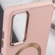 TPU чохол Bonbon Metal Style with MagSafe для Samsung Galaxy A34 5G Рожевий / Light Pink
