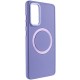 TPU чохол Bonbon Metal Style with MagSafe для Samsung Galaxy A34 5G Бузковий / Dasheen