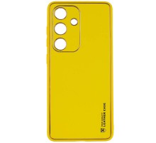 Шкіряний чохол Xshield для Samsung Galaxy A35 Жовтий / Yellow
