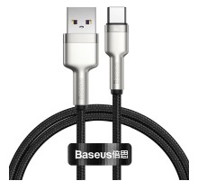 Дата кабель Baseus Cafule Metal Data USB to Type-C 66W (1m) (CAKF00010) Black