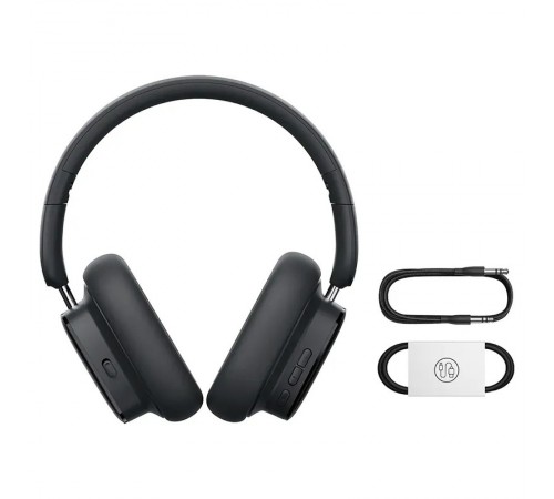 Накладні бездротові навушники Baseus Bowie H1i Noise-Cancellation (A00050402) Cluster Black Накладні бездротові навушники Baseus Bowie H1i Noise-Cancellation (A00050402) Cluster Black