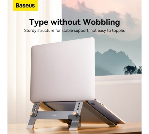 Підставка для ноутбуку Baseus UltraStable (4-Gear Adjustable) (B10053100811-00) Space grey Підставка для ноутбуку Baseus UltraStable (4-Gear Adjustable) (B10053100811-00) Space grey